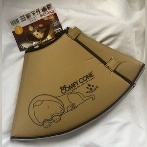 NWT | All Four Paws Tan Comfy Cone - Recovery Cone for Dogs | Size Large